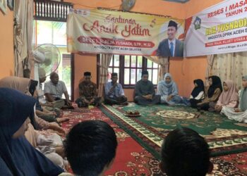 Kunjungi Dapil, Alja Yusnadi Gelar Santunan Anak Yatim