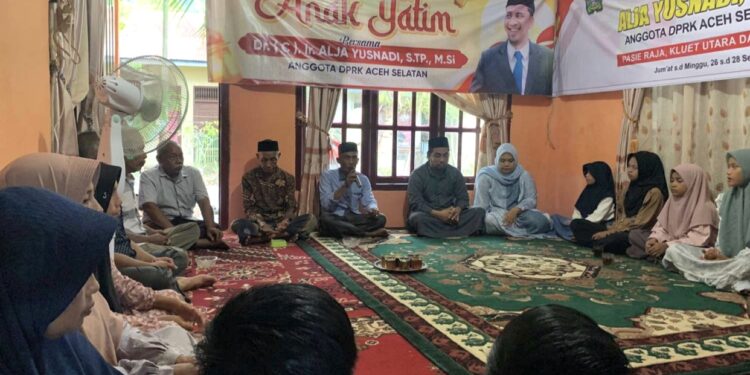 Kunjungi Dapil, Alja Yusnadi Gelar Santunan Anak Yatim