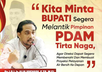 Sekretaris Komisi II DPRK Aceh Selatan Minta Bupati Segera Lantik Direktur PDAM Tirta Naga