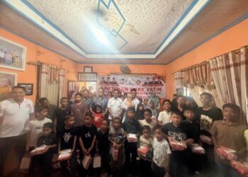 Peringati HUT ke 18, Partai Gerindra Aceh Selatan Gelar Doa Bersama dan Santunan Anak Yatim