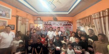 Peringati HUT ke 18, Partai Gerindra Aceh Selatan Gelar Doa Bersama dan Santunan Anak Yatim